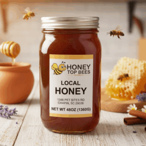 48oz Local South Carolina Honey (Glass Quart Jar)