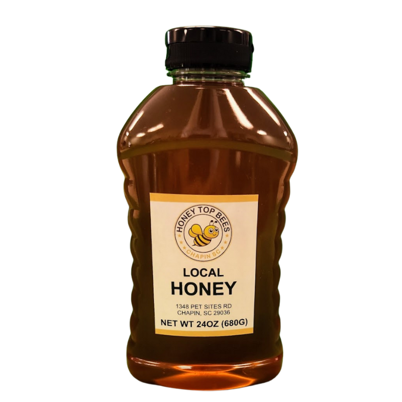 24oz Local South Carolina Honey - Medium Squeeze Bottle