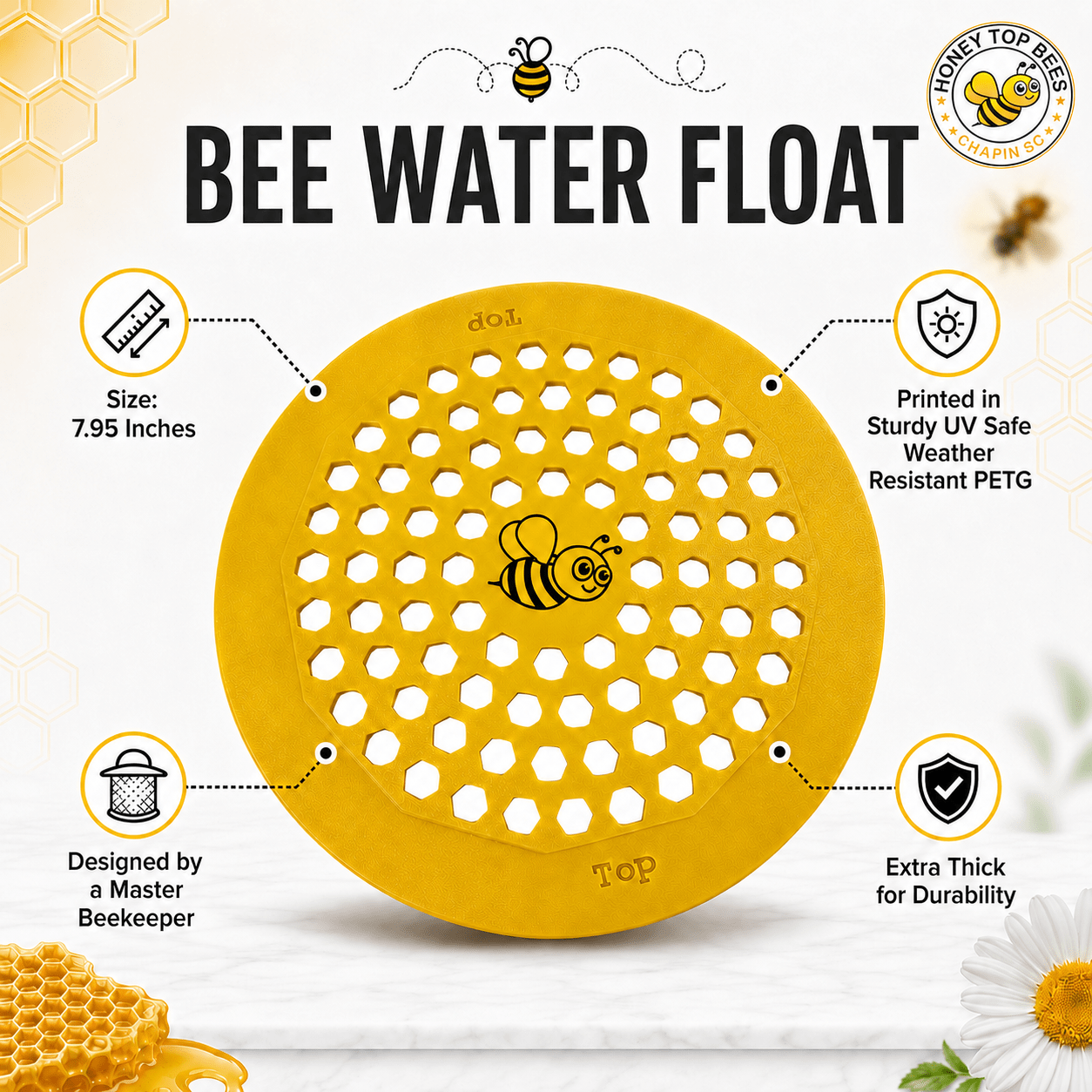 Premium Bee Bucket Water Float